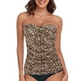 thumbnail image 1 of RELLECIGA Haut de Tankini Bandeau Froncé pour Femmes Maillots de Bain, 1 of 6