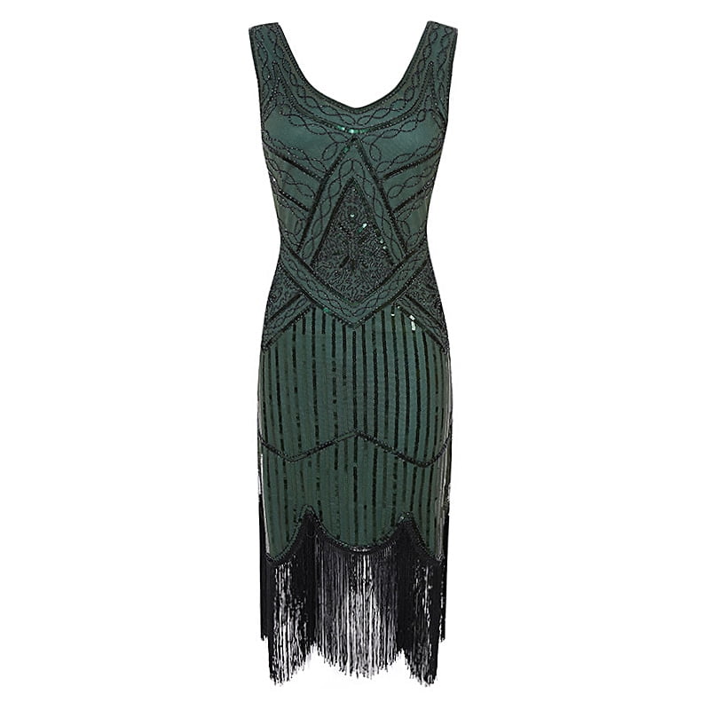 knee length flapper dress