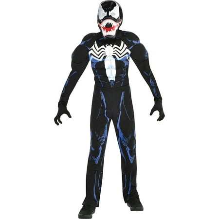 Suit Yourself Venom Muscle Costume for Boys, Includes a Padded One-Piece Jumpsuit and a Full Face