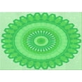 thumbnail image 1 of Ahgly Company Machine Washable Indoor Rectangle Transitional Neon Green Area Rugs, 3' x 5', 1 of 7