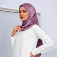 thumbnail image 2 of Landzoo One Elegant Satin Muslim Head Scarf Square Soft Hijab Wrap For Fashionable Hair Band Neck Cover Soft Stylish Basic Heardband, 2 of 5