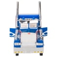 thumbnail image 4 of Peterbilt 389/Kenworth W900 Semi Truck Die Cast Toy - 1:32 Scale Blue with Red and White Flames, 4 of 4