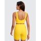 thumbnail image 2 of Sostén CRZ YOGA Butterluxe sin varillas con escote en V y espalda descubierta amarillo XS, 2 of 5