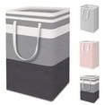 thumbnail image 3 of Storage Basket Storing Striped Printing Useful Socks Underwear Storage Basket Laundry Hamper, 3 of 4