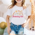 thumbnail image 3 of Rrunsv 2t Girl Shirts Short Sleeve T-Shirts Casual Cotton Cute Graphic Tops Girls Oversized T Shirts(White,8-9 t), 3 of 5