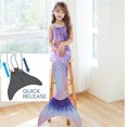 thumbnail image 1 of Maillot de Bain pour Enfants Ensemble de Trois Pièces Queue de Poisson Grande Moyenne et Petite Robe de Princesse Bikini Vêtements, 1 of 6