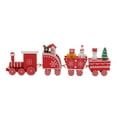 thumbnail image 2 of Christmas Train Painted Wooden Christmas Decoration Kid Toys Gift Ornament;Christmas Train Painted Wooden Christmas Decoration Kid Toys Gift Ornament, 2 of 8