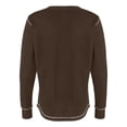 thumbnail image 3 of J America J8238 Mens Vintage Long Sleeve Thermal Tee, Brown, 2x, 3 of 3