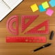thumbnail image 5 of Juego de reglas de aleación de aluminio para estudiantes, regla de dibujo multifuncional, regla recta, regla triangular, transportador, cuatro juegos de reglas, regla de escala metálica, juego de cuat, 5 of 6