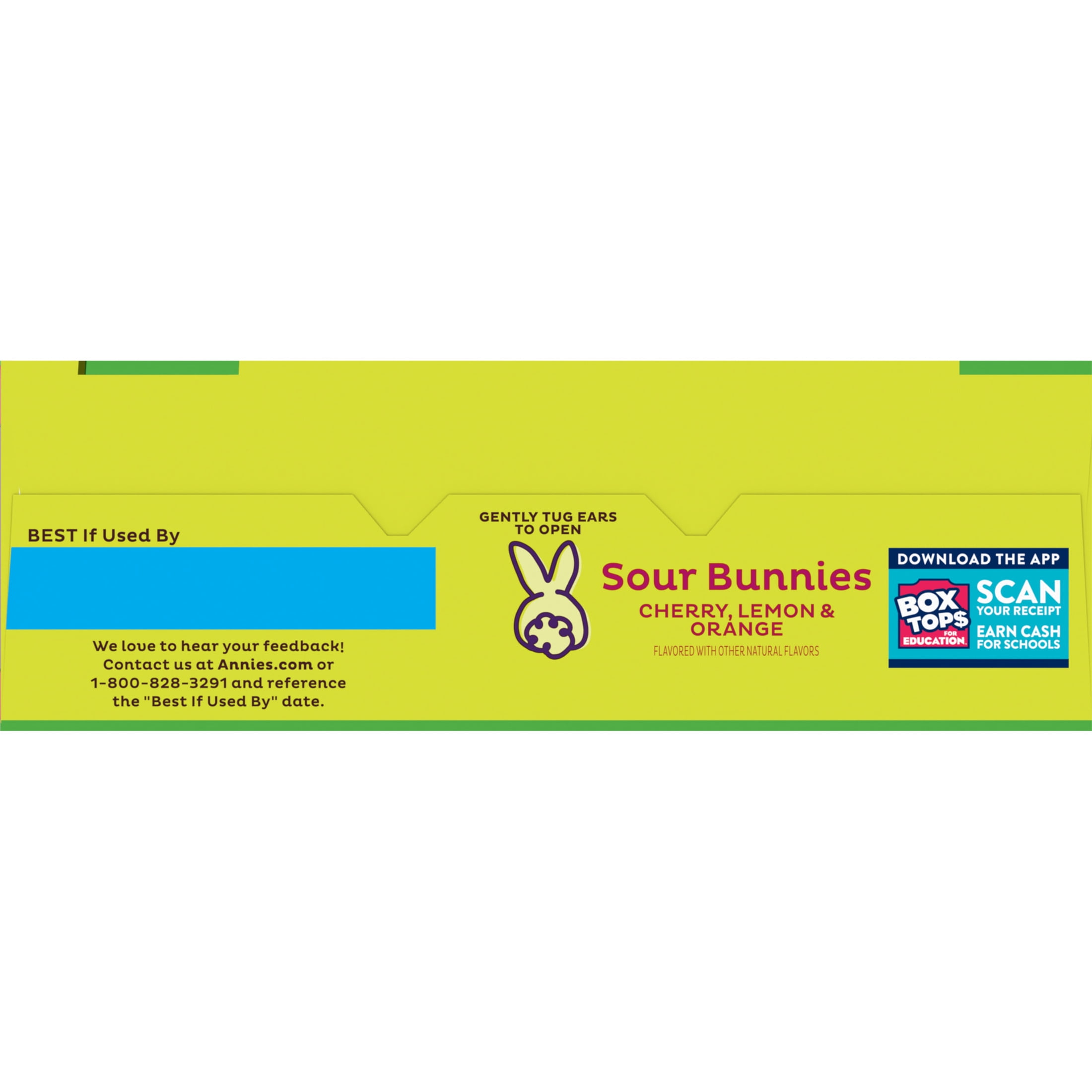 Annie's Sour Bunnies Fruit Flavored Snacks, Cherry, Lemon & Orange Flavors, 15.4 oz