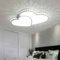 thumbnail image 3 of Modern Bright Crystal Ceiling Light Ceiling Lamp Chandelier LED Heart Love Shape, 3 of 15