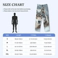 thumbnail image 3 of Mens Pajama Pants, Majestic Snowy Wolf Soft Sleep & Lounge Pants for Men, Cuteness Casual PJ Bottoms Pants with Pockets, 3 of 7