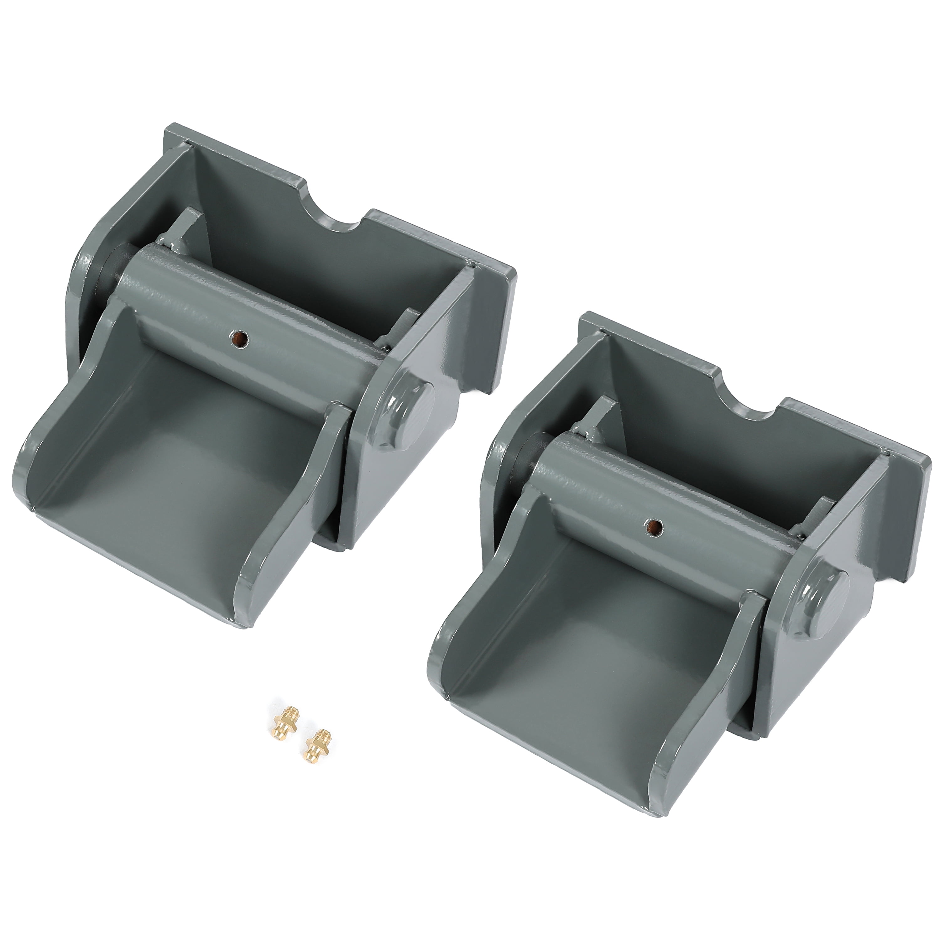 HECASA 2Pcs Dump Trailer Hinges Heavy Duty Grease Fitting Weld On for