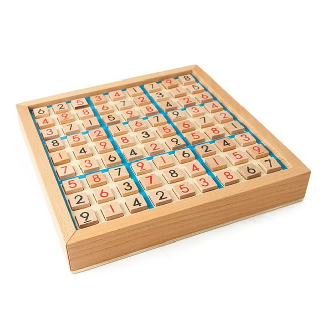 Juego De Mesa De Sudoku De Con Cajón, Rompecabezas De Matemáticas, Juguetes De Escritorio Para Mayores De 3 Años, 23x23x3,8 Cm, Incluye Libro De Rompecabezas De Sudoku