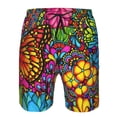 thumbnail image 3 of Pofeuu Butterfly Garden Prin Men's Swim Trunks Quick Dry Bathing Suit Swimming Board Shorts Mesh Lining Beach Swimwear-3X-Large, 3 of 6