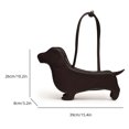 thumbnail image 3 of Moontgen Cartoon Dog Shaped Shoulder Bag Designer Handbag Cute Purse for Women (Coffee), 3 of 6