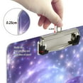 thumbnail image 4 of ALAZA Plastic Clipboard A4 Letter Size Decorative Clipboards for Students Women Men 9" x 12.5" Sparkling Butterfly Purple, 4 of 6