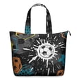 thumbnail image 1 of Multipurpose Travel Tote Bag with Basketball Soccer Designs Lightweight Weekender Bag with Multiple Pockets, Perfect for Team Training Weekend Getaways, 1 of 5