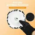 thumbnail image 5 of DreamyJuly Silicone Pot Holders and 0ven Mitts Set, Heat Resistant Non-Slip Gloves for Baking and Cooking - Black 4 Piece Kitchen Set, 5 of 5