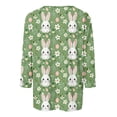 thumbnail image 4 of lcziwo Ofertas en Walmart Happy Easter Shirt for Women 3/4 Sleeve Funny Tops Rabbit Graphic Colored Eggs Print Tee Shirts 2025 Cotton Pullover Vacation Outfits Multicolor S, 4 of 6
