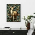 thumbnail image 2 of NJSTORE Black Framed william morris animal wall art Fox rabbit sika deer Canvas Posters Prints Forest Wild Animal Pictures Paintings Gothic Botanical Floral Oil Wall Decor for Bedroom, 2 of 7
