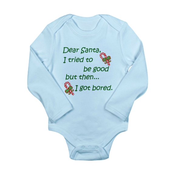 CafePress - Dear Santa - Long Sleeve Infant Bodysuit