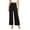 #0041-Black, variant on Womens High Waisted Wide Leg Pants Soft Stretch Knit Casual Palazzo Trousers
