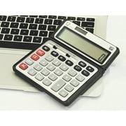 Pen+Gear 12 Digit Large Display Desktop Calculator, Gray, Office, Elementary school, middle school