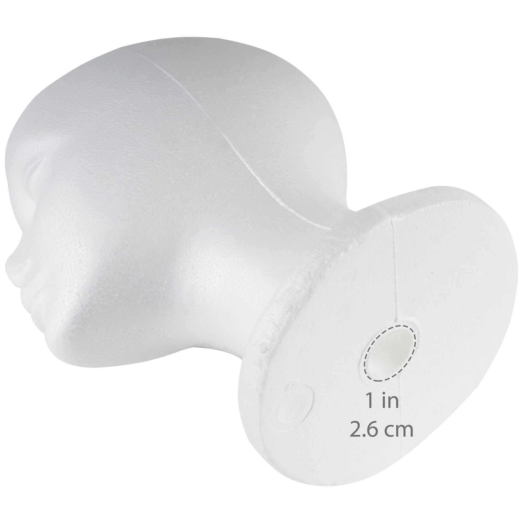 SHANY Styrofoam Model Heads ,Hat Wig Foam Mannequin Female Wig Head Stand ,Mannequin Head for wigs , Wig Holder - Round Base , 11 Inches Female Mannequin Head - Two Dozens, 24 Pieces