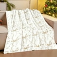 thumbnail image 4 of hengsof Christmas Bow-Accented Throw Blanket Soft Fuzzy Breathable Blanket for Sofa Machine-Washable Warm Winter Cover for Holiday Home Use Ideal for Christmas, 4 of 8