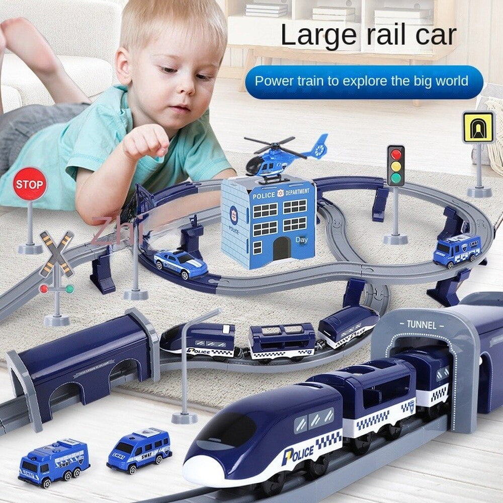 Electric Train Set Track High-speed Rail Small Train Toy Large Harmony ...
