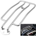 thumbnail image 1 of Portaequipajes para motocicletas JM plateado 280 mm compatible con Harley XL Sportster 883 XL1200 1985-2003, 1 of 5