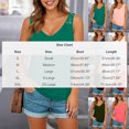 thumbnail image 3 of Tank Top for Women V Neck Sleeveless Slim Fit Lace Crochet Detail Basic Casual Dressy Lightweight Stretchy Summer Vest Tops, 3 of 8