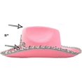 thumbnail image 5 of Pink Cowgirl Hat - Childrens Cowgirl Costume Hat -Girls Cowboy Hat -Light Up Blinking Crown Tiara, 5 of 5