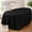 Black, variant on Cotton-Feel Oval Tablecloth 52 x 70in Dining Table Cover - Stain & Wrinkle Resistant Spun Polyester - Periwinkle, 2 Pack