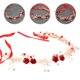 thumbnail image 4 of Diadema roja con perlas y flores de imitación para bodas, banquetes y bailes de graduación., 4 of 6