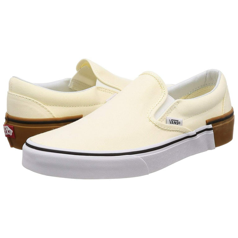huwelijk Zeker beven Vans Classic Slip On Gum Block Classic White Men's Skate Shoes Size 11.5 -  Walmart.com