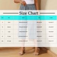 thumbnail image 4 of Women's Solid Cotton Blend Elastic Waist Casual Pants With Side Pockets, Mid Waist Tummy Control Workout Joggers, Comfortable Relaxed Fit Travel Active | TruBelle,Blue L, 4 of 9