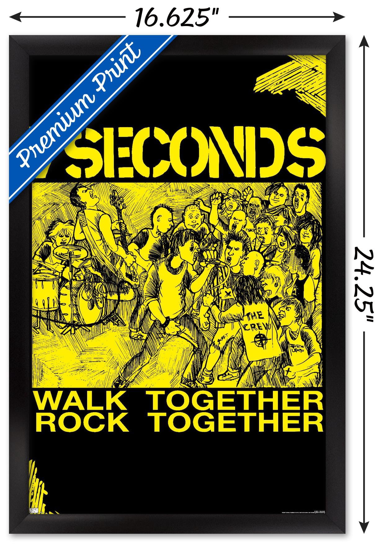 7 Seconds - Together Wall Poster, 14.725" x 22.375", Framed