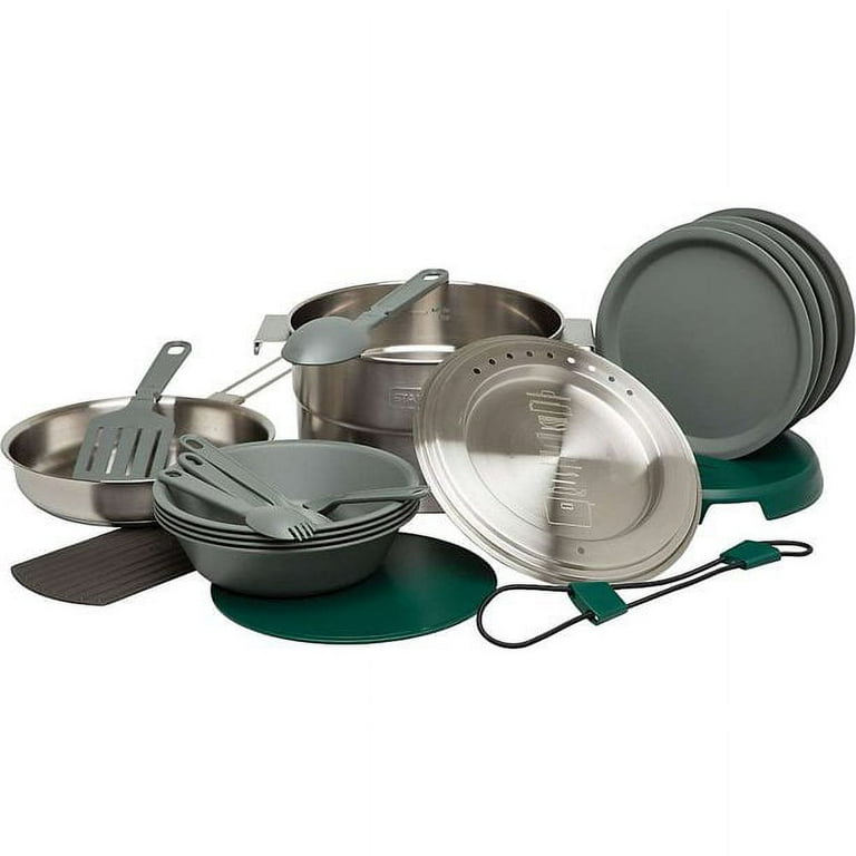 Stanley Camping Cookware Set for Four, 21 Piece Nesting Set