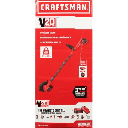 Craftsman V20 CMCED400D1 1.75 in. Battery Edger Kit (Battery & Charger)