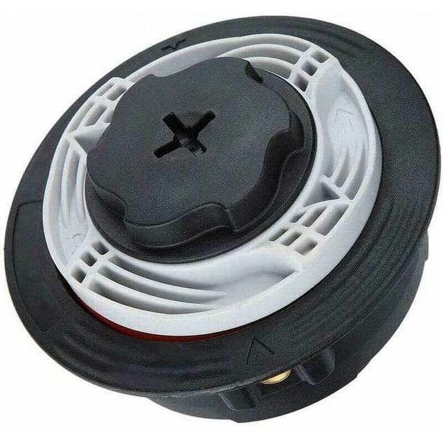 Cabezal de desbrozadora de hilo de plástico resistente compatible con Stihl, desmalezadora de alimentación automática con función de carga fácil para cortar césped alrededor de árboles y arbustos