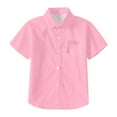 thumbnail image 3 of Teen Boys' Button Down Shirts Boys Formal Shirt Boys Pink Button Down Shirt Uniforms For Boys 10-11 YearsFormal Outfits, 3 of 6