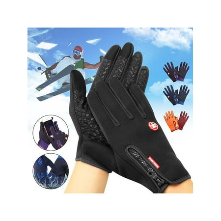 Finger Assault Gloves - Unisex Men Women Winter Warm Windproof Waterproof Anti-slip Thermal Touch Screen Gloves for Skiing Cycling Travelling Other Outdoor Full Finger