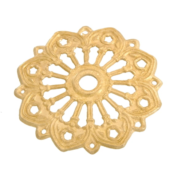 B&P Lamp® Cast Brass Bobesche W/Prism Holes, 3 1/2" Dia.