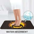 thumbnail image 6 of Bathroom Rugs Sets 3 Piece - Halloween Relaxing Pumpkin Cat Absorbent Non Slip Bath Mats, U-Shape Toilet Lid Cover, Contour Mat, Soft Washable Shower Mats Bath Rug Mat for Bathroom Tub Toilet, 6 of 7