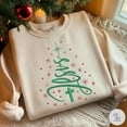 thumbnail image 2 of Jesus Cross Christmas Tree Embroidery Sweatshirt, Merry Christmas Embroidery Shirt, Faith Embroidery Shirt, Religious Holiday Pullover, 2 of 5