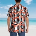 thumbnail image 6 of Daiia Cool Flamingo Hawaiian Shirt for Men Gentle Cotton Regular Short Sleeve Casual-Large, 6 of 9