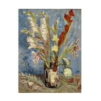 Van Gogh 'Vase With Gladioli And China Asters' Canvas Art