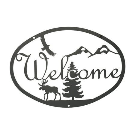 Moose & Eagle - Welcome Sign Medium
